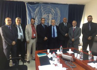 لقاء المبعوث الأممي إلى ليبيا غسان سلامة مع الهيئة البنغازية في العاصمة طرابلس