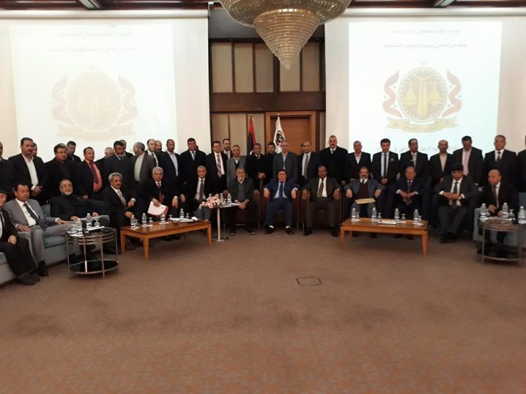 اجتماع موسع للقائمين على السلك القضائي في مختلف مدن ليبيا