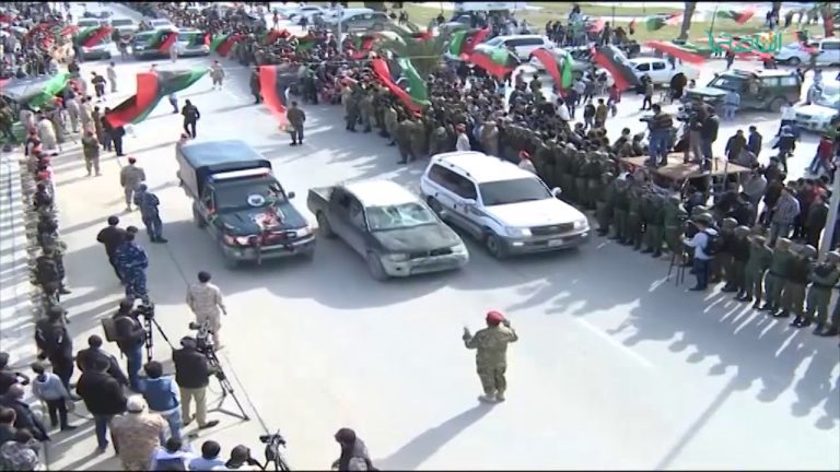 تقرير – إحتفالات فبراير: مصراتة وترهونة يحيون الذكرى السابعة بإستعراض عسكرى