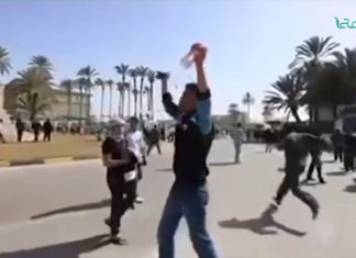 ذكرى مظاهرة 25 فبراير التي انطلقت من تاجوراء تجاه العاصمة طرابلس