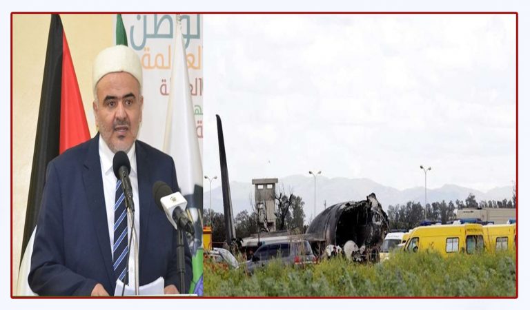 الصلابي ينعى ضحايا تحطم الطائرة التابعة للقوات الجوية الجزائرية