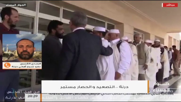 من حوار المساء – السيد هويدي القزيري – درنة تطالب بدولة المؤسسات وترفض تجار الحروب