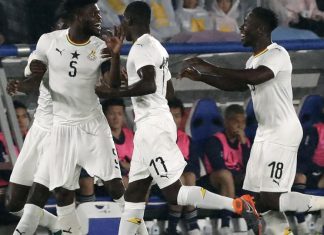 غانا تفوز على اليابان وديا بهدفين نظيفين