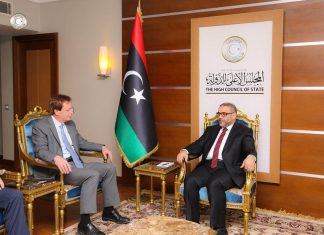 المشري يبحث مع بيكر آخر المستجدات السياسية في ليبيا