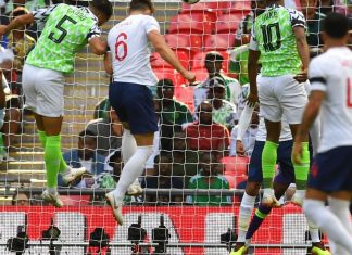 إنجلترا تفوز على نيجيريا وديا بهدفين لهدف في ملعب ويمبلي الشهير