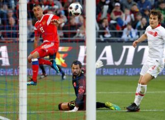 المنتخب الروسي لكرة القدم يتعادل مع نظيره التركي بهدف لمثله وديا