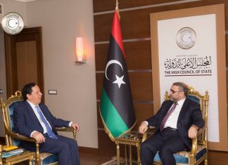 المشري يبحث مع الجهيناوي ملف الانتخابات والاستفتاء على الدستور