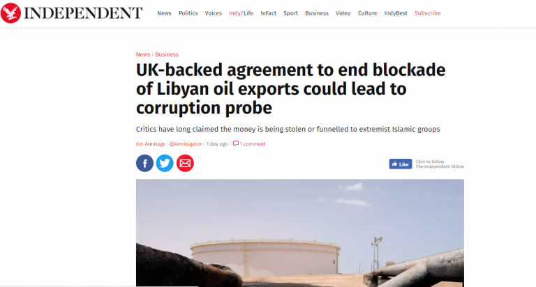 إندبندنت: ليبيا تعاني الفقر جراء الصراع على النفط والفساد الحاصل مؤخرا