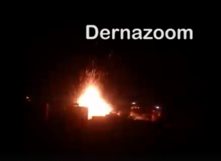 غارة ليلية لطيران حفتر على مواقع وسط درنة