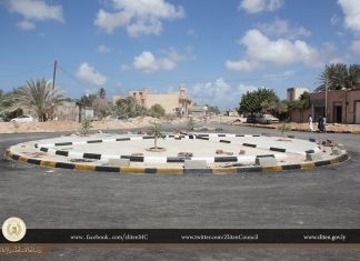 بلدية زليتن تنفيذ مشروع طريق ربط المدينة بمنطقة ماجر