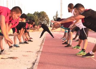 نادي الظهرة يواصل استعداده لدوري الدرجة الأولى الليبي لكرة القدم بالمدينة الرياضية