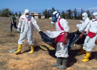 سرت: الهلال الأحمر ينتشل 40 جثة من مقبرة جماعية بمنطقة الظهيرة