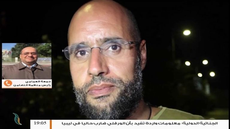 شاهد مداخلة جمعة العمامي رئيس منظمة التضامن لحقوق الإنسان حول مطالبة المدعي العام لمحكمة الجنايات الدولية بالقبض على الورفلي وسيف القذافي والتهامي خالد – 3 – 11 – 2018