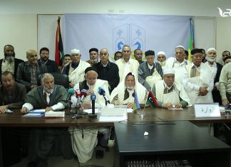 اتفق أعضاء مجالس وحكماء وأعيان المنطقة الغربية في مدينة زوارة على رفضهم للحكم العسكري والدكتاتوري