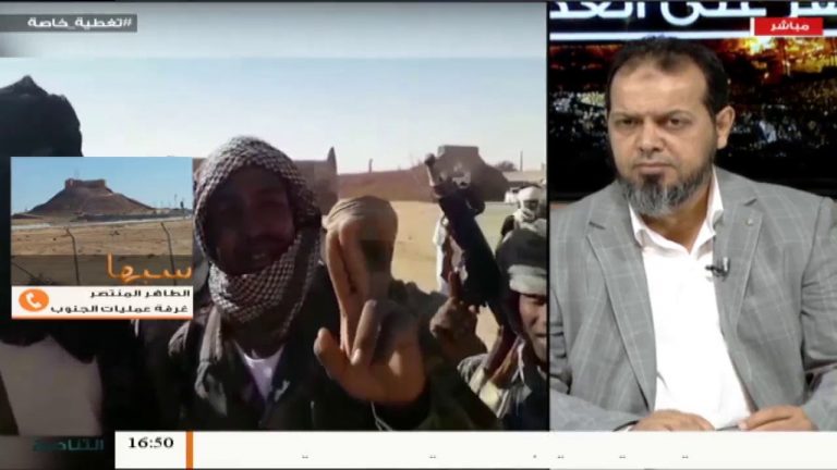 مداخلة العميد الطاهر المنتصر أحد قادة غرفة عمليات الجنوب حول تحرير مدينة مرزق ومنطقة غدوة.