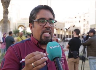 تقرير | وقفة احتجاجية تضامنا مع الصحفيين المحتجزين لدى مليشيات الكرامة | 7 – 5 – 2019