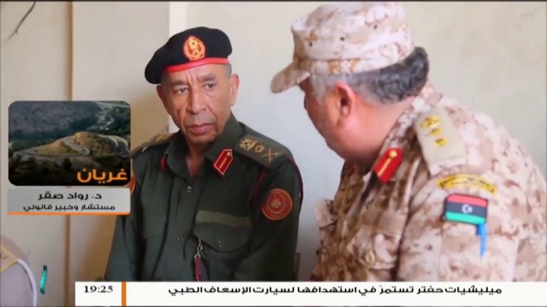 د. رواد صقر مستشار وخبير قانوني حول كيفية التفاعل حول جرائم ميليشيات حفتر