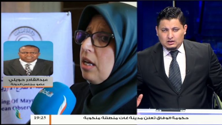 عضو مجلس الدولة د.عبدالقادر الحويلي  يتحدث للتناصح : وفد أوروبي مستقل في زيارة لطرابلس