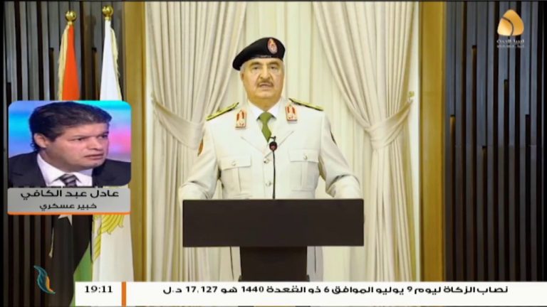 عادل عبد الكافي : كلمة مجرم الحرب حفتر حملت في طياتها الانهزام واستخدام الخطاب الديني لترميم ما تبقى من قواته