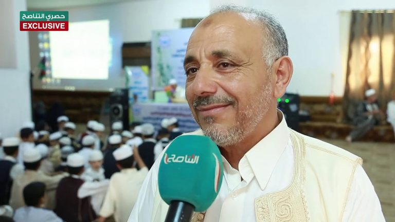 لقاء مع “المبروك المقدولي” ولي أمر إحدى الطالبات المتخرجات من مركز تحفيظ عمر بن الخطاب من خلال حفل ختم القرآن لعدد من طلبة وطالبات المركز.