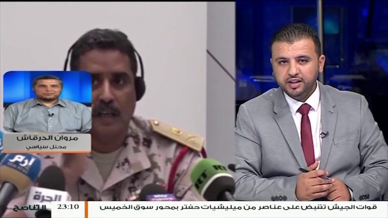 مروان الدرقاش: الإمارات كانت تخفي تدخلها في ليبيا، وظهور المسماري بزي عسكري إماراتي ومن أبوظبي يعد تدخلا صريحا لذا وجب على الرئاسي والأعلى للدولة إصدار بياناتهم