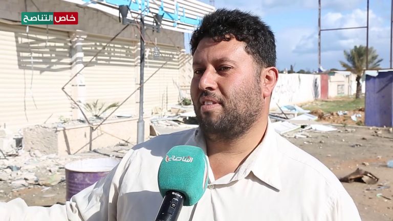 عبد الحفيظ بشكارا صاحب المنزل الذى استهدف من قبل مجرم الحرب حفتر في مدينة الزاوية