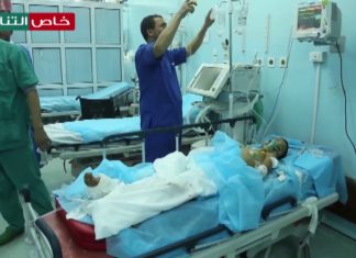 أحد الأطفال الذين تم قصفهم من قبل ميليشيات مجرم الحرب حفتر في منطقة الهضبة