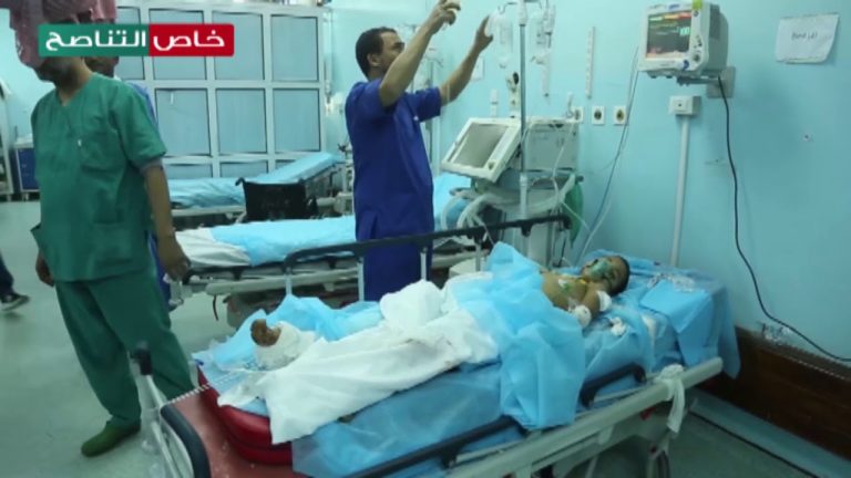 أحد الأطفال الذين تم قصفهم من قبل ميليشيات مجرم الحرب حفتر في منطقة الهضبة