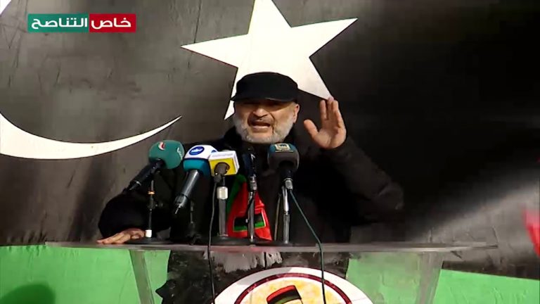 فضيلة الشيخ عبد الرزاق مشيرب من ميدان الشهداء: سبب عدم مجيء وزراء خارجية أوروبا كان سببه المظاهرات التي قامت ليلة قصف الكلية العسكرية في الهضبة