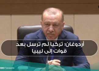 أردوغان: تركيا لم ترسل بعدُ قوات إلى ليبيا