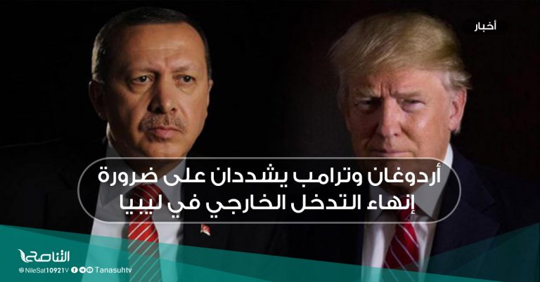 أردوغان وترامب يشددان على ضرورة إنهاء التدخل الخارجي في ليبيا