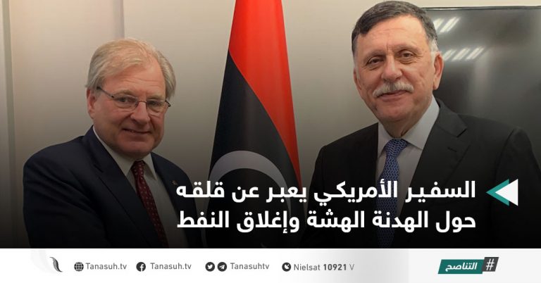السفير الأمريكي يعبر عن قلقه حول الهدنة الهشة وإغلاق النفط