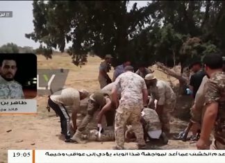 طاهر بن غربية – قائد ميداني – مدفعية قوات الجيش استهدفت تمركزات ميليشيات حفتر ومقتل العديد من المرتزقة وتدمير عدد من الآليات المسلحة