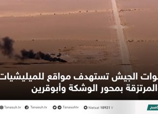 قوات الجيش تستهدف مواقع للميليشيات والمرتزقة بمحور الوشكة وأبوقرين