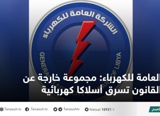 العامة للكهرباء: مجموعة خارجة عن القانون تسرق أسلاكا كهربائية