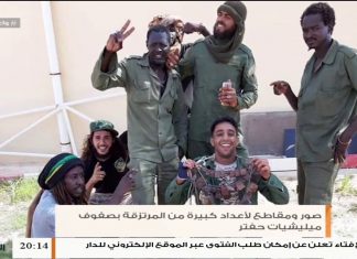 شاهد | مواقع التواصل الاجتماعي تعج بصور مرتزقة تشاديين وسودانيين يقاتلون في صفوف ميليشيات مجرم الحرب حفتر