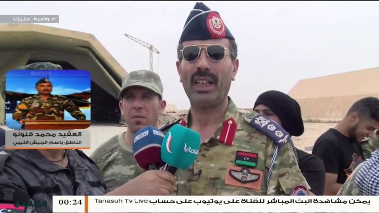 العقيد محمد قنونو – الناطق باسم الجيش الليبي – نؤكد على جاهزية قواتنا وعلى أن المعارك تسير وفق الخطط المعدة من قبل غرفة العمليات بالجيش الليبي