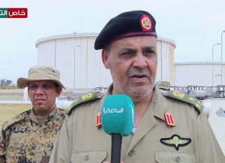 علي الذيب آمر حرس المنشأت النفطية: تم فتح صمامات النفط في حقل الحمادة الواصل لمصفات الزاوية ويتم حماياتها بشكل جيد من قبل حرس المنشآت النفطية