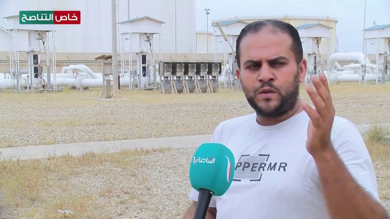 عبد السلام قعيم أحد مشغلي شركة أكاكوس: بفضل الجهود المبذولة من قبل حرس المنشآت تمكنا إلى الآن من استقبال 24 ألف برميل نفط