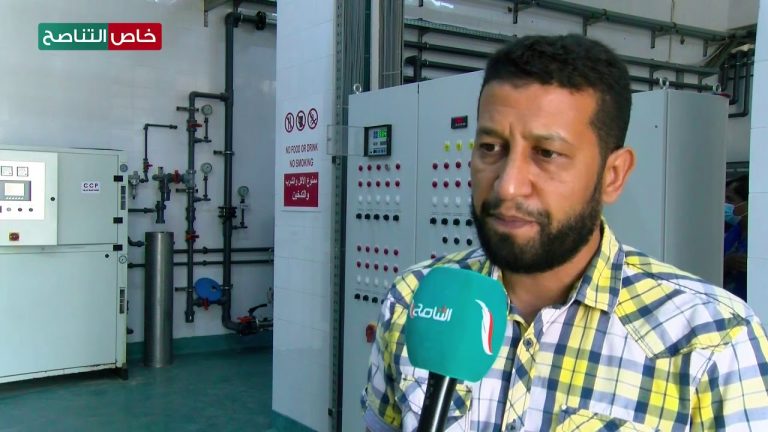 عدسة التناصح | عودة الإنتاج لمصنع النبع للمياه بعد توقفه لعام كامل بسبب عدوان مجرم الحرب حفتر على طرابلس