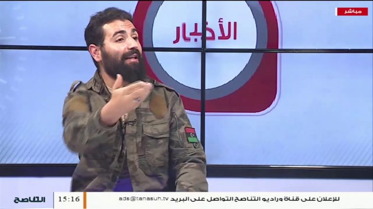 مفتاح الشاذلي/ آمر سرية أبابيل باللواء الثاني مشاة: مطلبنا كثوار هو إنشاء جهاز شرعي يضمنا.