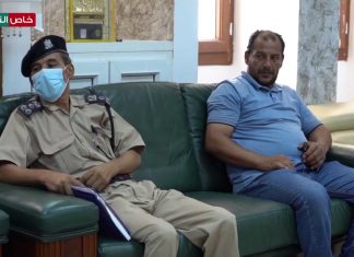 الاجتماع الموسع بين رئيس المجلس التسييري بمدينة ترهونة ومدير مديرية أمن ترهونة ورئيس جامعة الزيتونة وعدد من الضباط والمسؤولين الأمنيين بمديرية الأمن