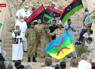 عدسة التناصح | رئيس المكتب الإعلامي لجهاز الحرس الوطني طاهر بن غربية من ميدان الشهداء بمناسبة الذكرى التاسعة لتحرير طرابلس