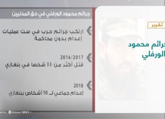 تقرير | جرائم محمود الورفلي | 22 – 09 – 2020