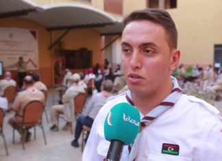 عدسة التناصح | محمد علي أبو شيبة/ رئيس اللجنة الوطنية للشباب: لدينا حضور من الشرق والغرب والجنوب ونسعى من خلال الاحتفاليات إلى أن نرسل رسائل السلام من كشاف ليبيا