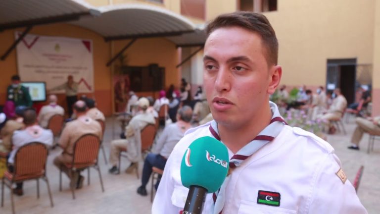 عدسة التناصح | محمد علي أبو شيبة/ رئيس اللجنة الوطنية للشباب: لدينا حضور من الشرق والغرب والجنوب ونسعى من خلال الاحتفاليات إلى أن نرسل رسائل السلام من كشاف ليبيا