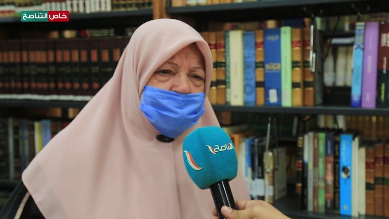 كلمة مؤثرة لوالدة الشيخ نادر العمراني رحمه الله في افتتاح مركز الشيخ علي الغرياني للكتاب