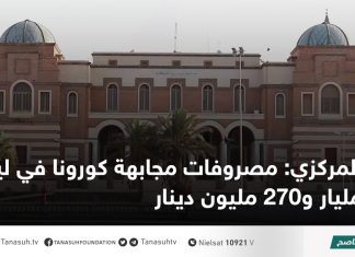 المركزي: مصروفات مجابهة كورونا في ليبيا مليار و270 مليون دينار