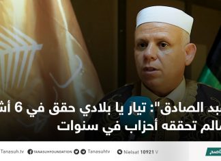 عبد الصادق: تيار يا بلادي حقق في 6 أشهر مالم تحققه أحزاب في سنوات