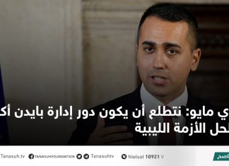 دي مايو: نتطلع أن يكون دور إدارة بايدن أكبر لحل الأزمة الليبية